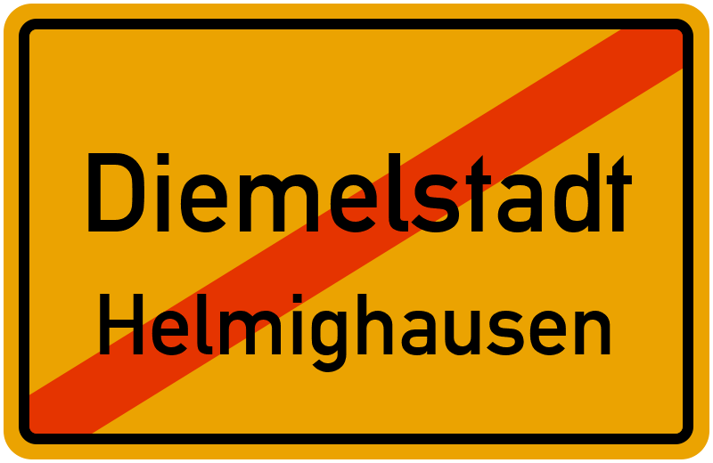 Ortsschild Diemelstadt