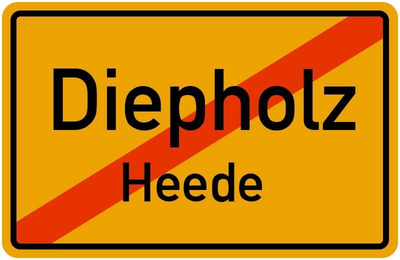 Ortsschild Diepholz