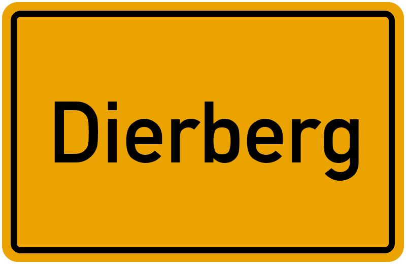 Ortsschild Dierberg