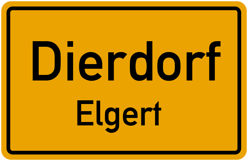 Ortsschild Dierdorf