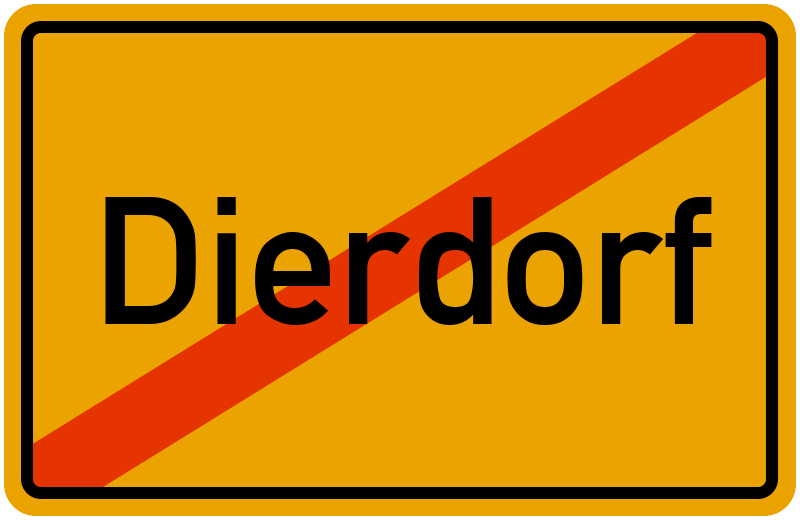 Ortsschild Dierdorf