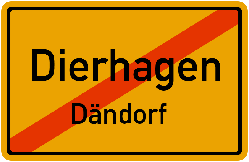 Ortsschild Dierhagen