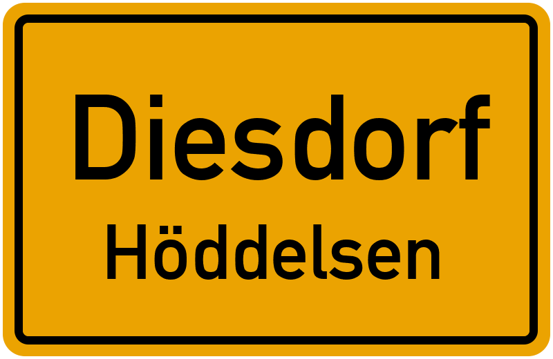 Ortsschild Diesdorf