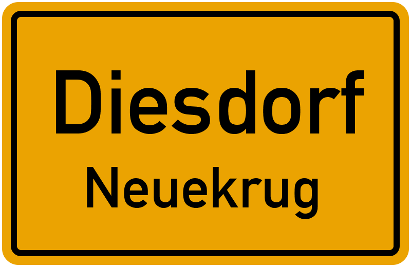 Ortsschild Diesdorf