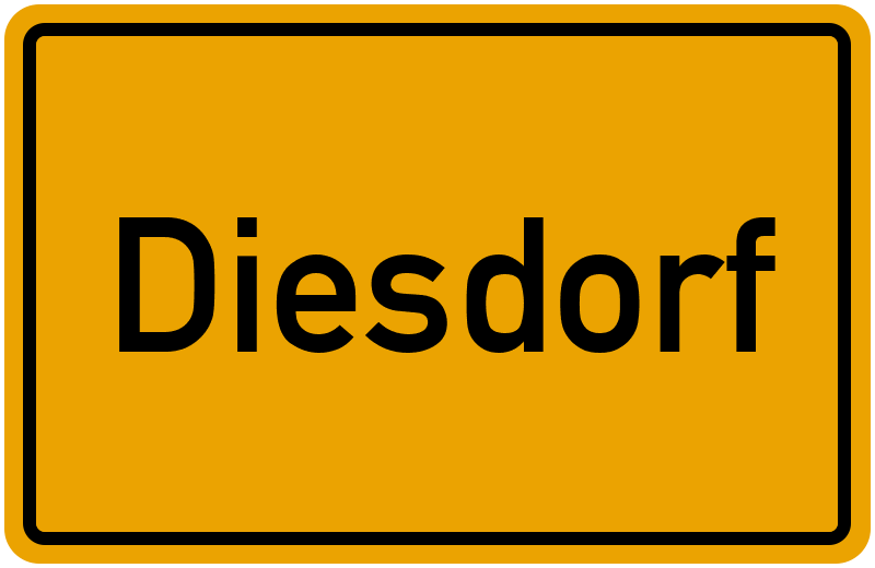 Ortsschild Diesdorf