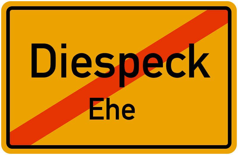 Ortsschild Diespeck