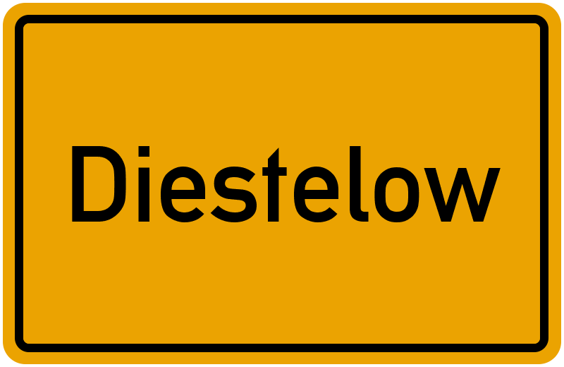 Ortsschild Diestelow