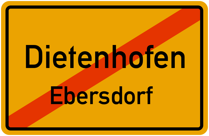 Ortsschild Dietenhofen