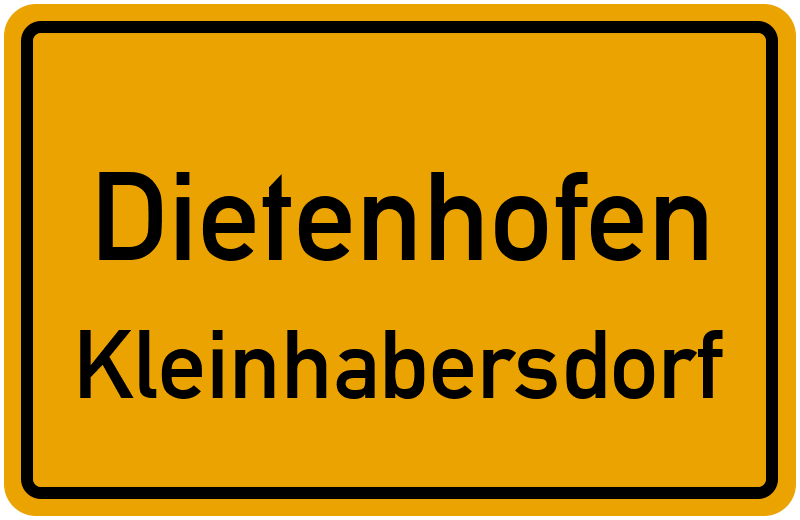 Ortsschild Dietenhofen