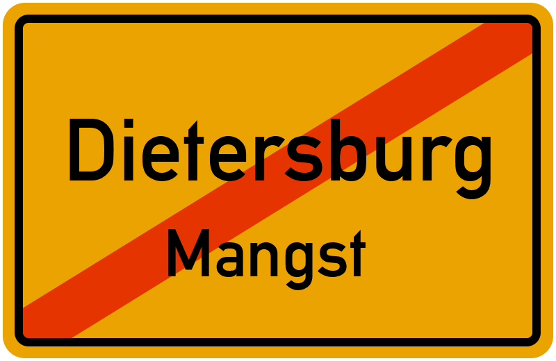 Ortsschild Dietersburg