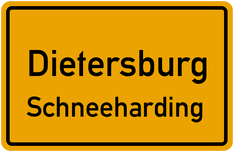 Ortsschild Dietersburg