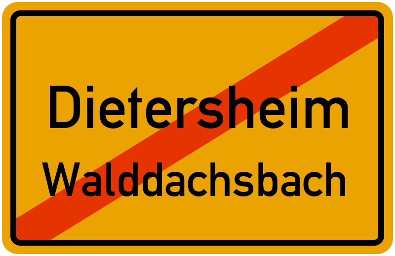 Ortsschild Dietersheim
