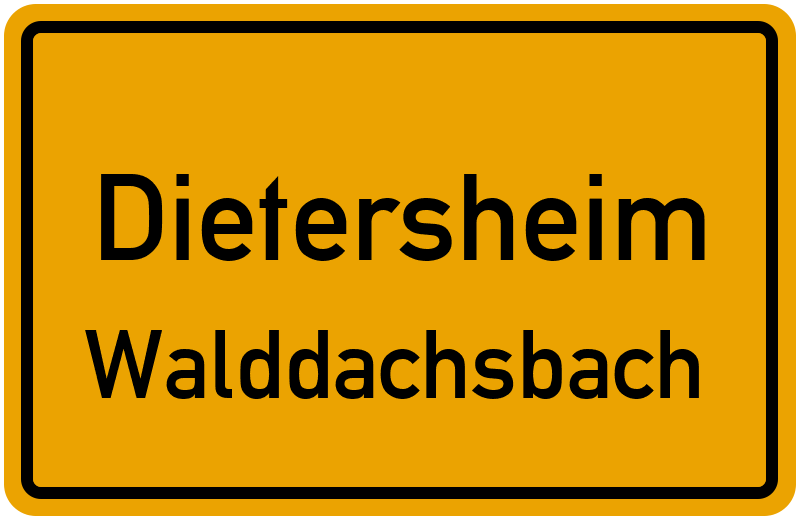 Ortsschild Dietersheim