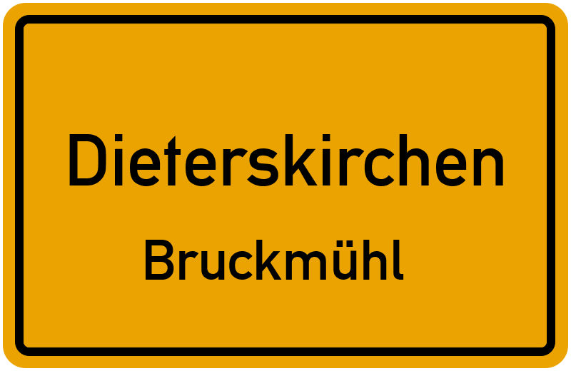 Ortsschild Dieterskirchen