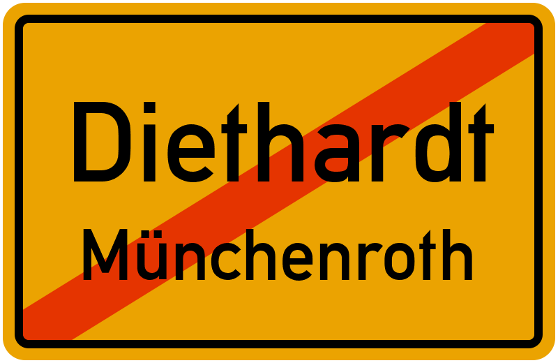 Ortsschild Diethardt