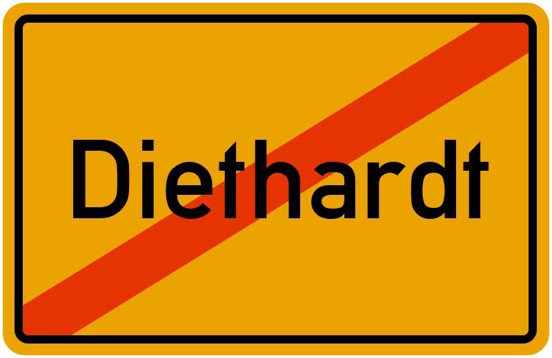 Ortsschild Diethardt