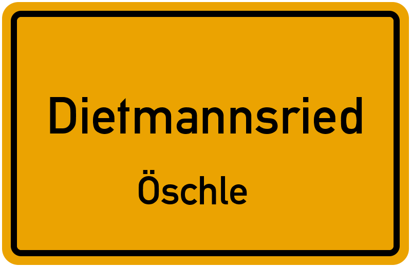 Ortsschild Dietmannsried