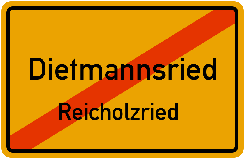 Ortsschild Dietmannsried