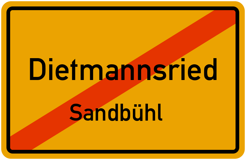 Ortsschild Dietmannsried