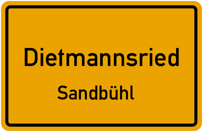 Ortsschild Dietmannsried
