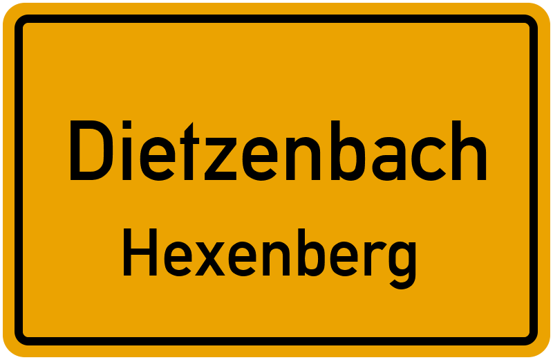 Ortsschild Dietzenbach