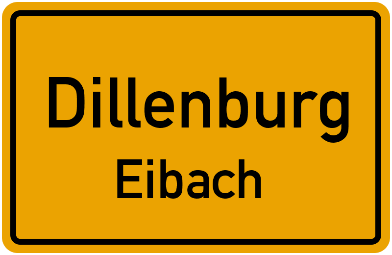 Ortsschild Dillenburg