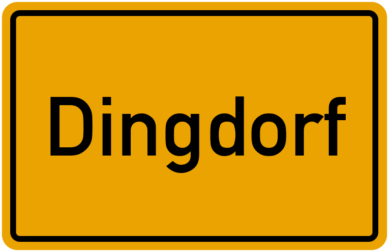 Ortsschild Dingdorf
