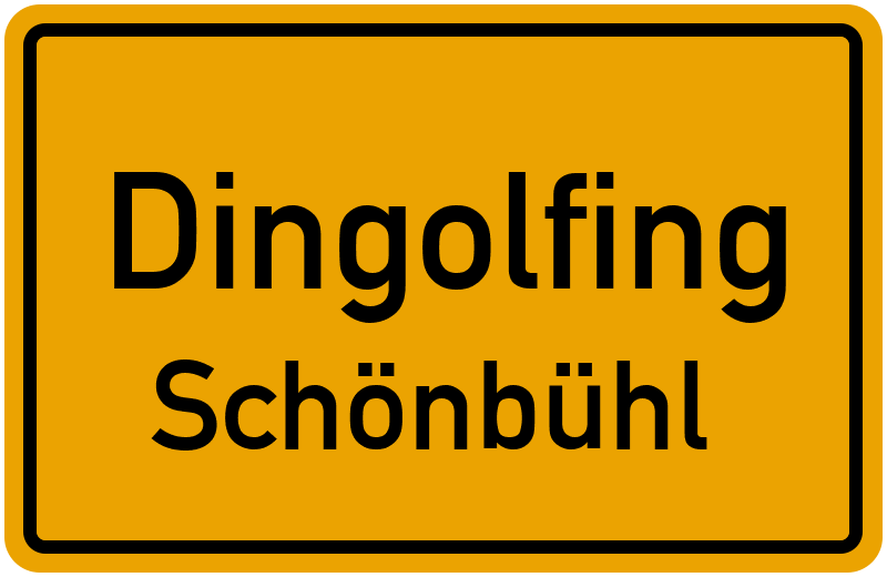 Ortsschild Dingolfing