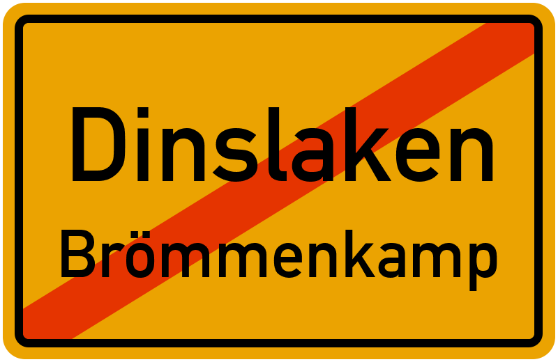 Ortsschild Dinslaken