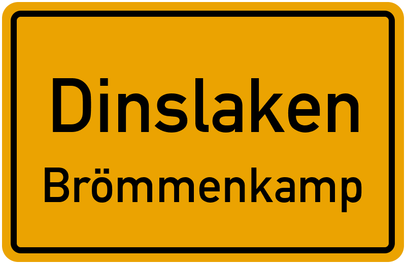 Ortsschild Dinslaken
