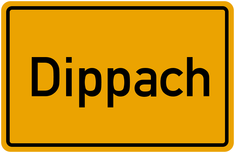 Ortsschild Dippach