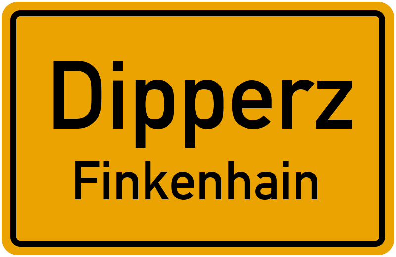 Ortsschild Dipperz