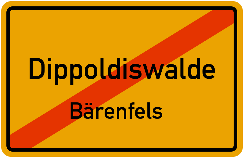 Ortsschild Dippoldiswalde