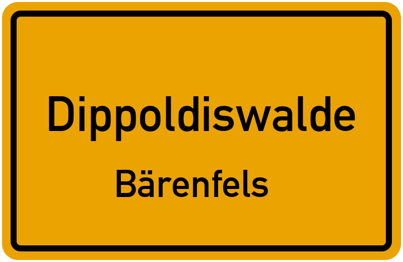 Ortsschild Dippoldiswalde