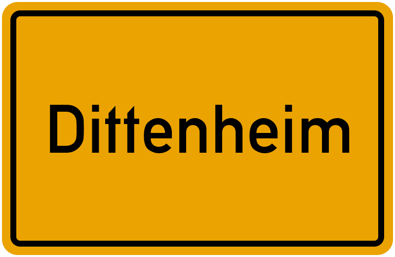 Ortsschild Dittenheim