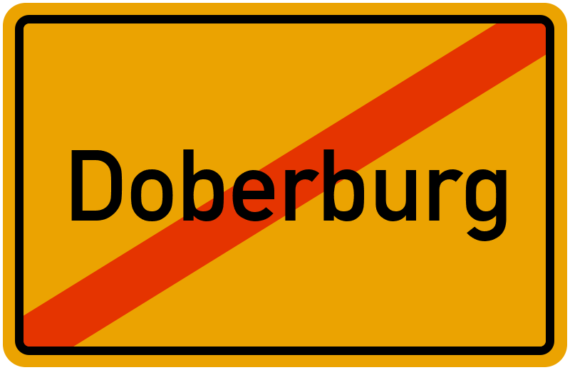 Ortsschild Doberburg