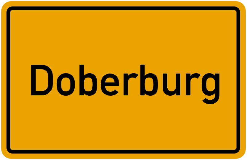 Ortsschild Doberburg