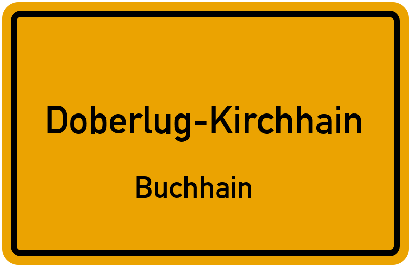 Ortsschild Doberlug-Kirchhain
