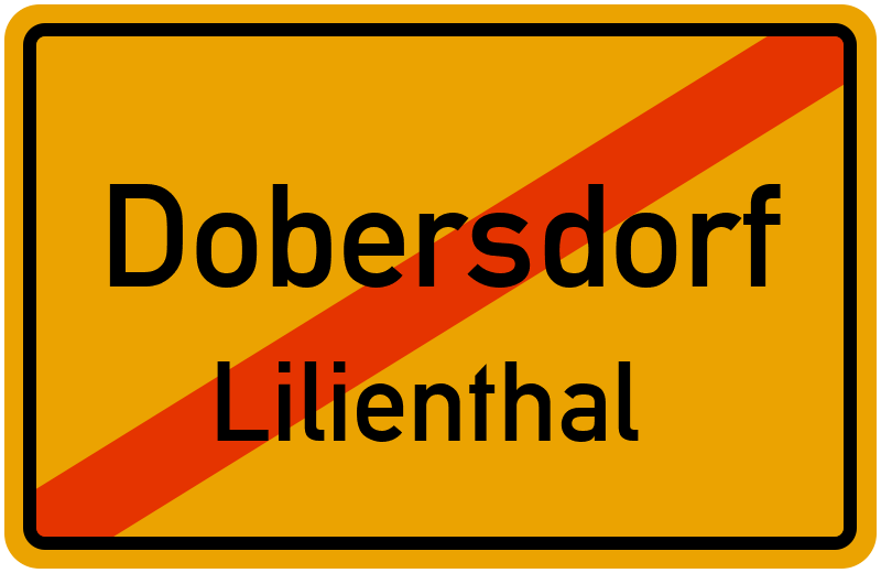 Ortsschild Dobersdorf