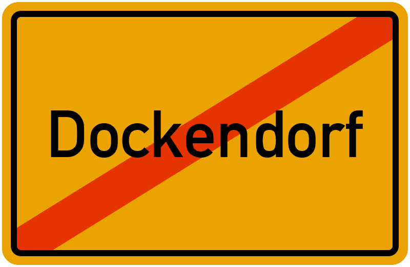 Ortsschild Dockendorf