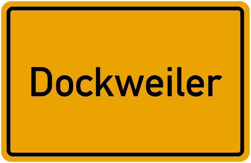 Ortsschild Dockweiler