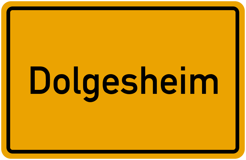 Ortsschild Dolgesheim