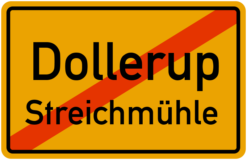 Ortsschild Dollerup