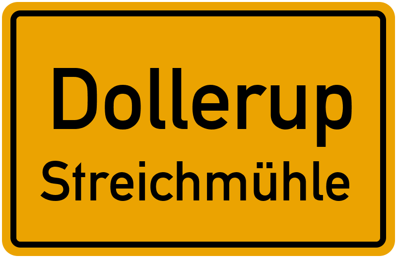 Ortsschild Dollerup