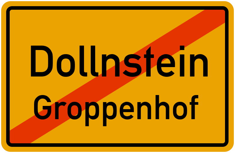Ortsschild Dollnstein
