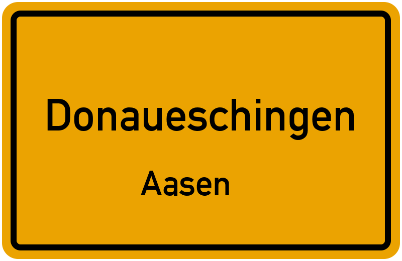 Ortsschild Donaueschingen