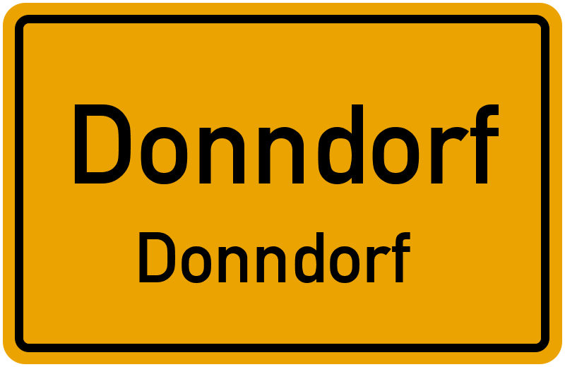 Ortsschild Donndorf