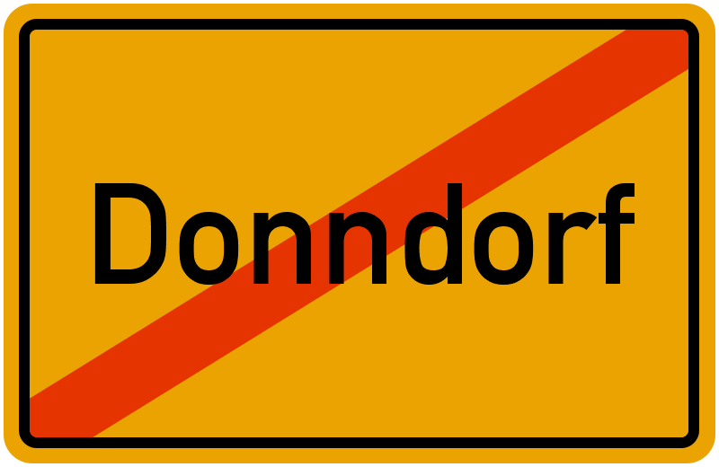 Ortsschild Donndorf
