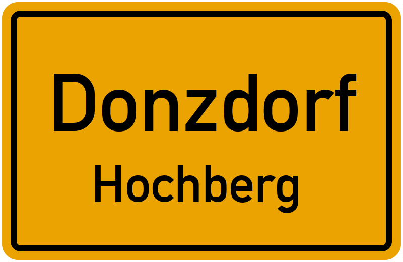Ortsschild Donzdorf