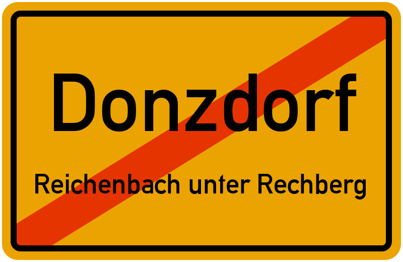 Ortsschild Donzdorf